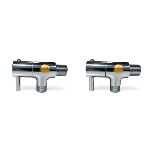 Flora Range Angle Cock – Set of 2 | Premium Brass Single-Outlet Valves