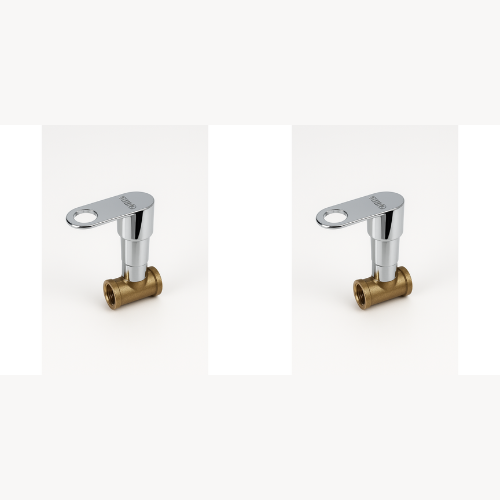 Cosco Range Concealed Stop Cock 3/4 – Set of 2 | Premium Brass In-Wall Valves