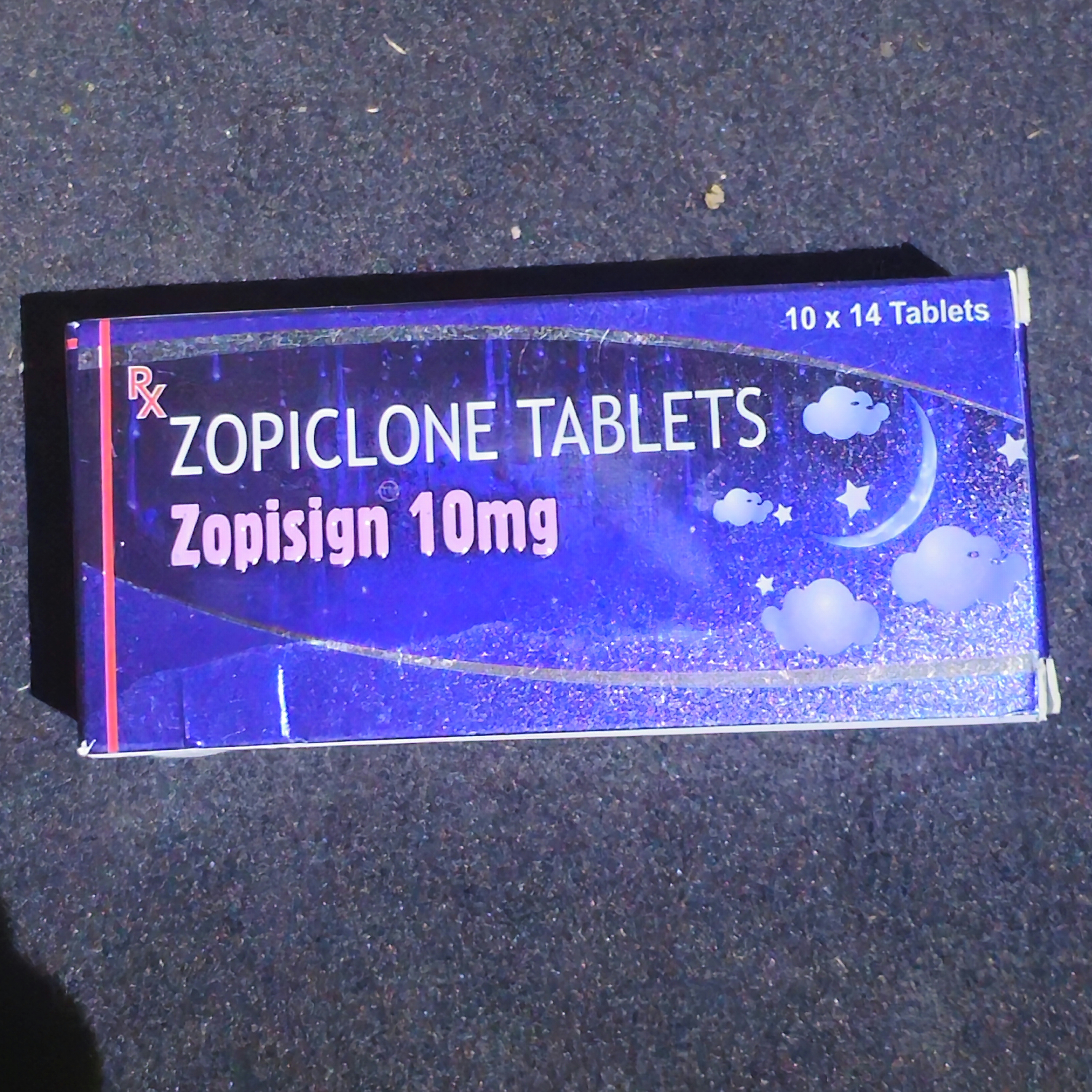 Zopiclone Tablets Zopisign 10mg (Indian Brand)