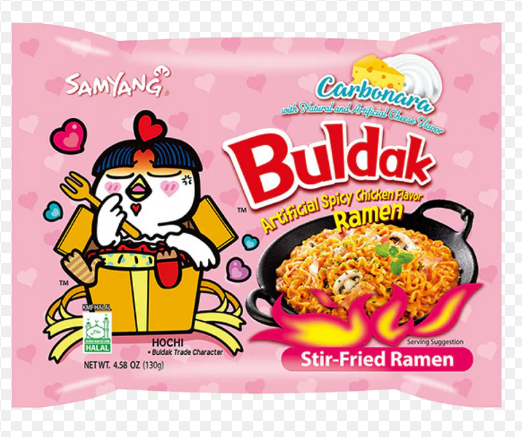 Carbonara Stir-Fried Ramen Samyang Buldak