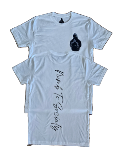 Numb To Society T-Shirt (White)