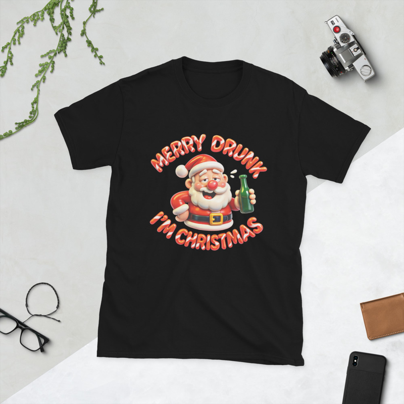 Merry Drunk I'm Christmas Short-Sleeve Unisex T-Shirt