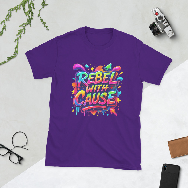 Rebel With Cause Short-Sleeve Unisex T-Shirt