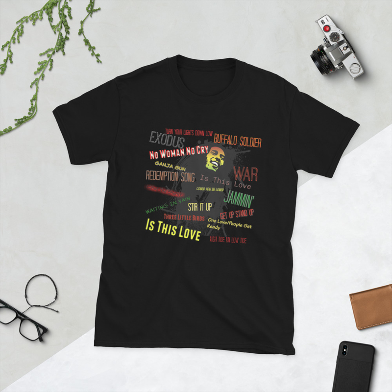 Retro Marley's Hits Short-Sleeve Unisex T-Shirt