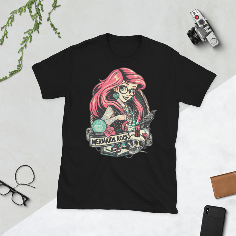 Punk Princess Mermaids Rock Short-Sleeve Unisex T-Shirt