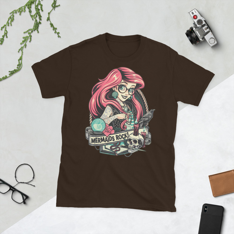 Punk Princess Mermaids Rock Short-Sleeve Unisex T-Shirt