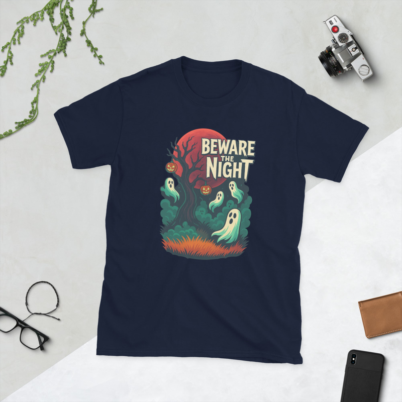 Beware The Night Halloween Short-Sleeve Unisex T-Shirt