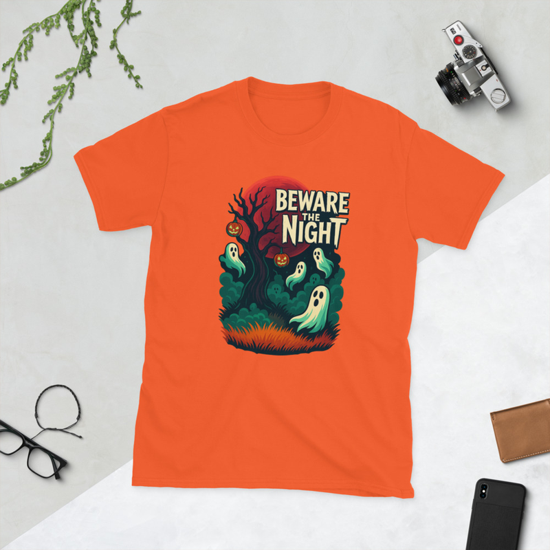 Beware The Night Halloween Short-Sleeve Unisex T-Shirt