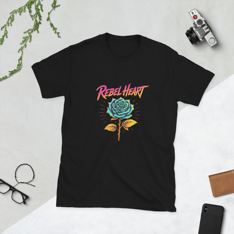 Rebel Heart Punk Themed Short-Sleeve Unisex T-Shirt
