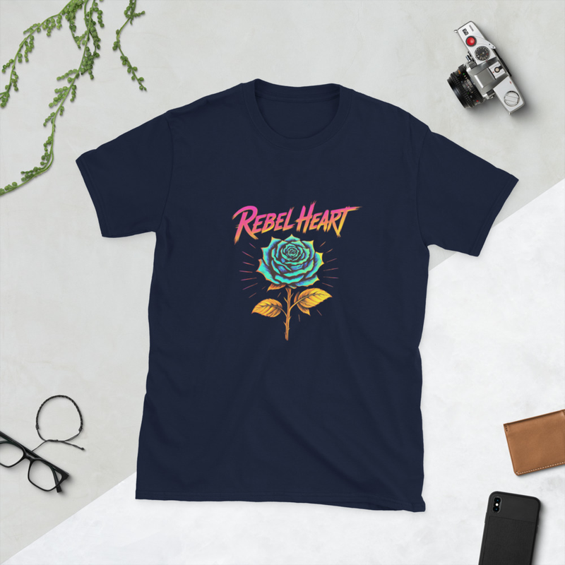 Rebel Heart Punk Themed Short-Sleeve Unisex T-Shirt