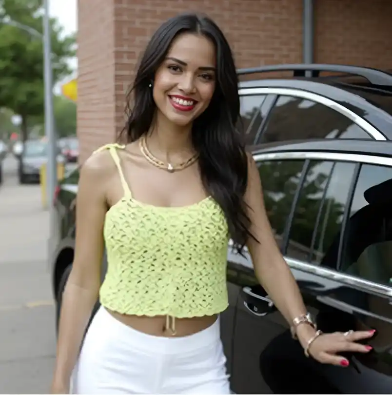 Haut en crochet fait main Aniza - Incontournable T 36/38