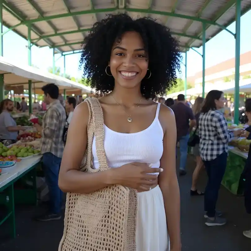 Sac au crochet bandoulière Beige - Léger et spacieux