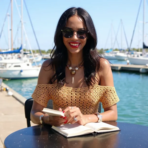 Haut en crochet fait main Caramelo T 36/38