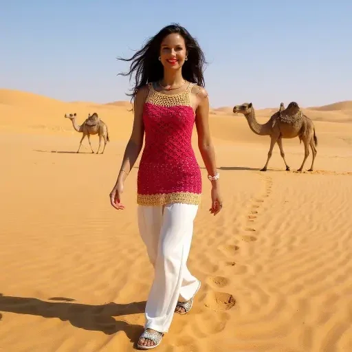 Haut en crochet fait main Hyllam avec un design chic et élégant T 38/40