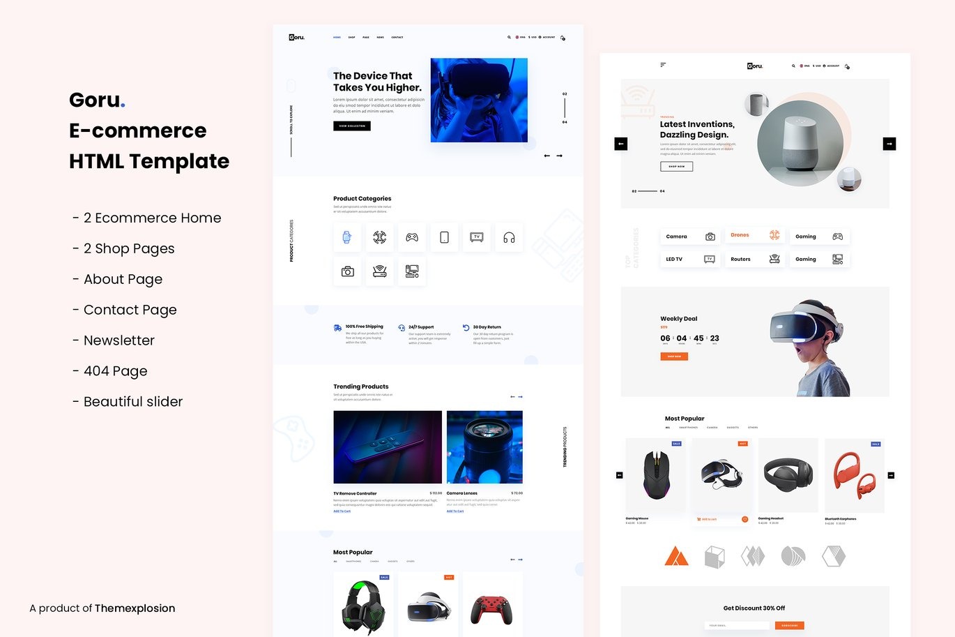  eCommerce HTML Website