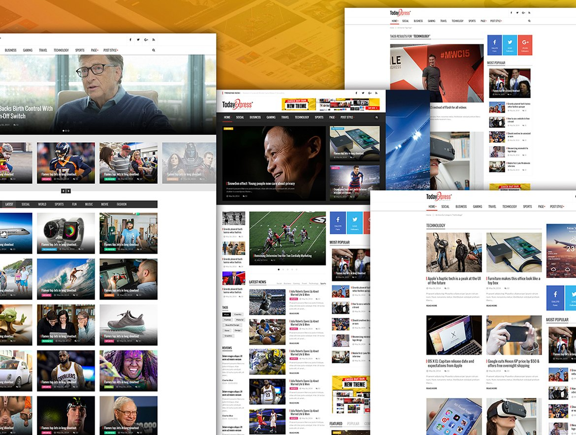 TodayPress News Portal HTML Template