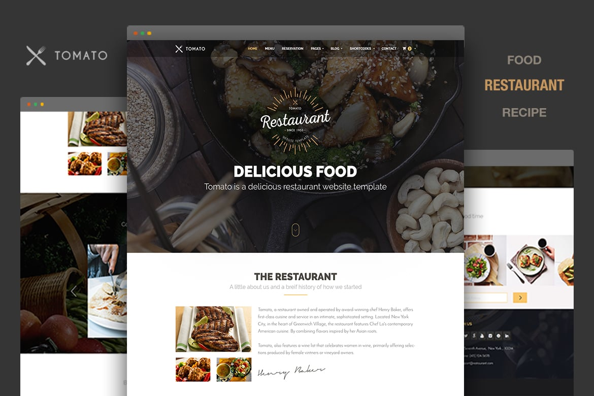 Royate Restaurant & Food HTML5 website