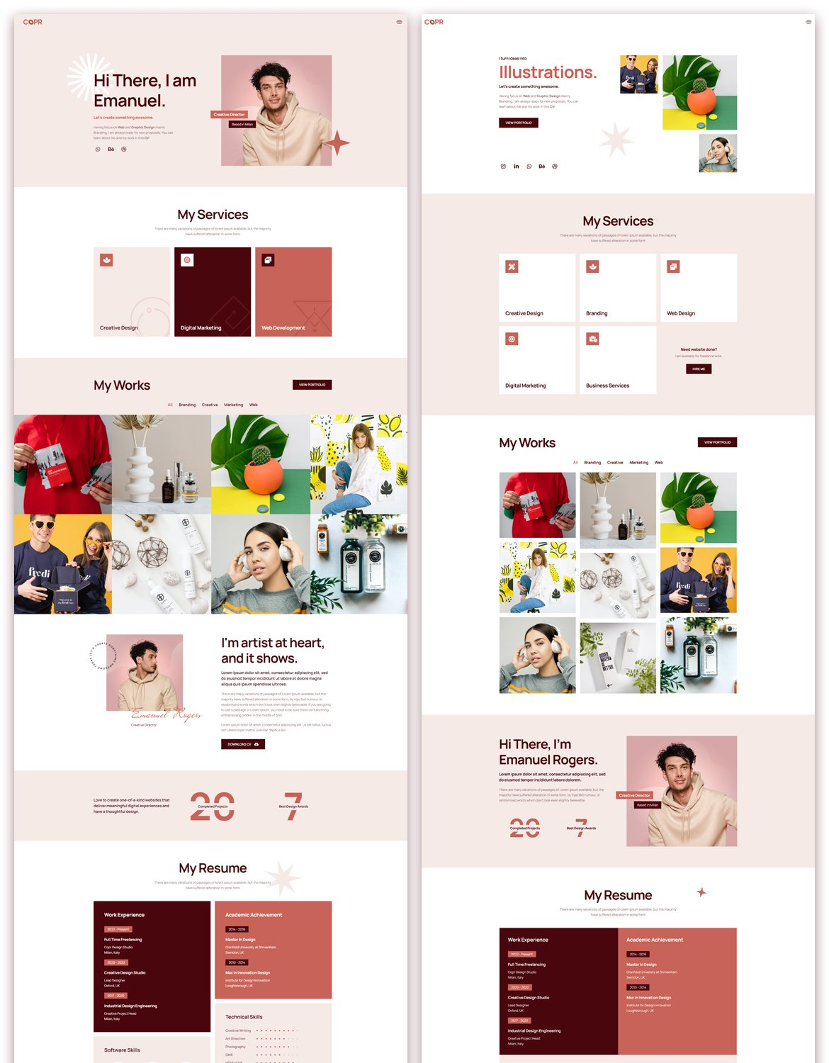 Freelancer Portfolio HTML5 Template
