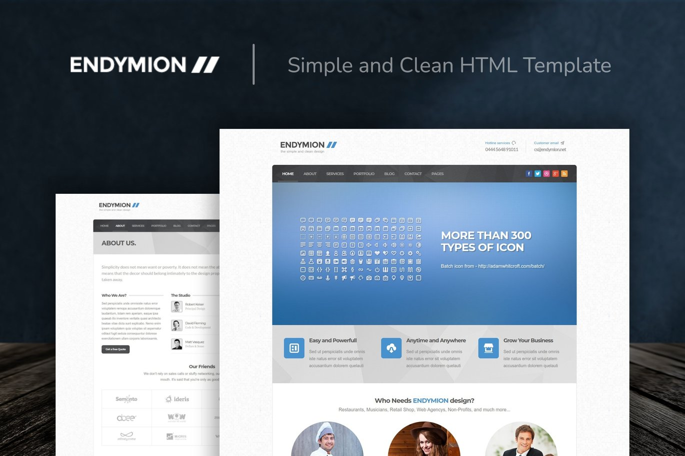 Simple Responsive Landing Page Template