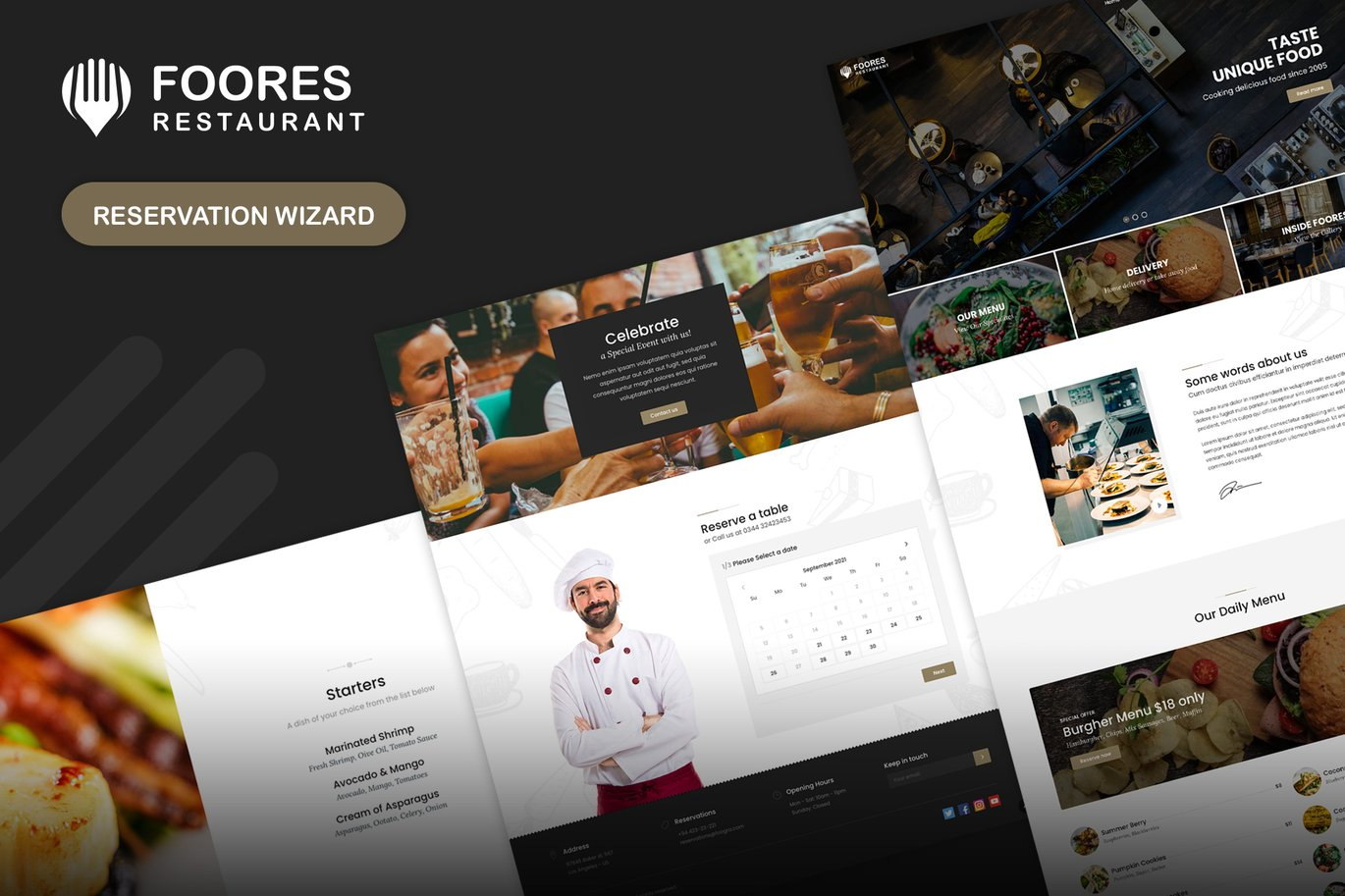 Royate Restaurant & Food HTML5 website