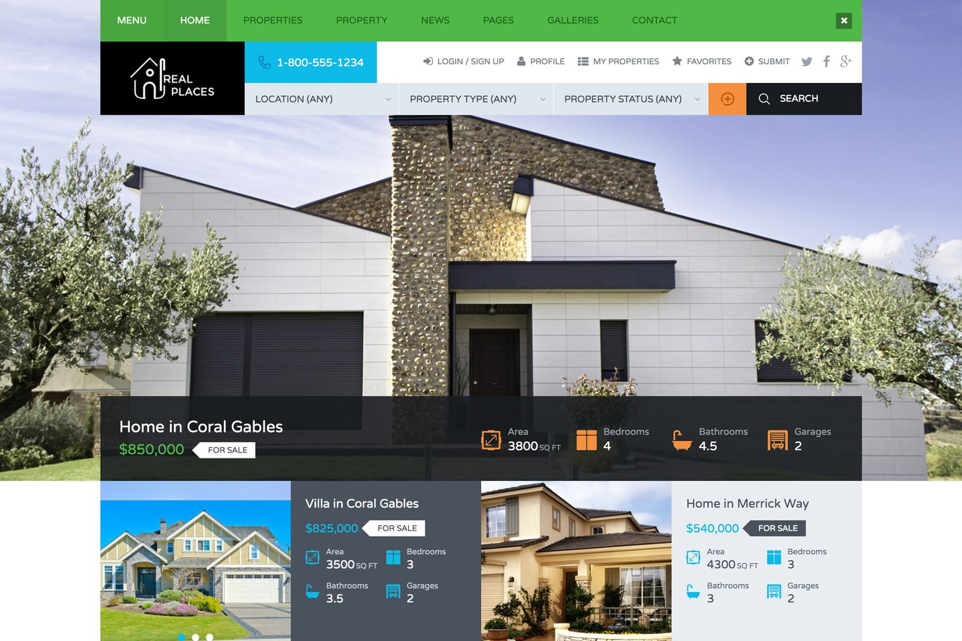 Realestics Real Estate HTML website