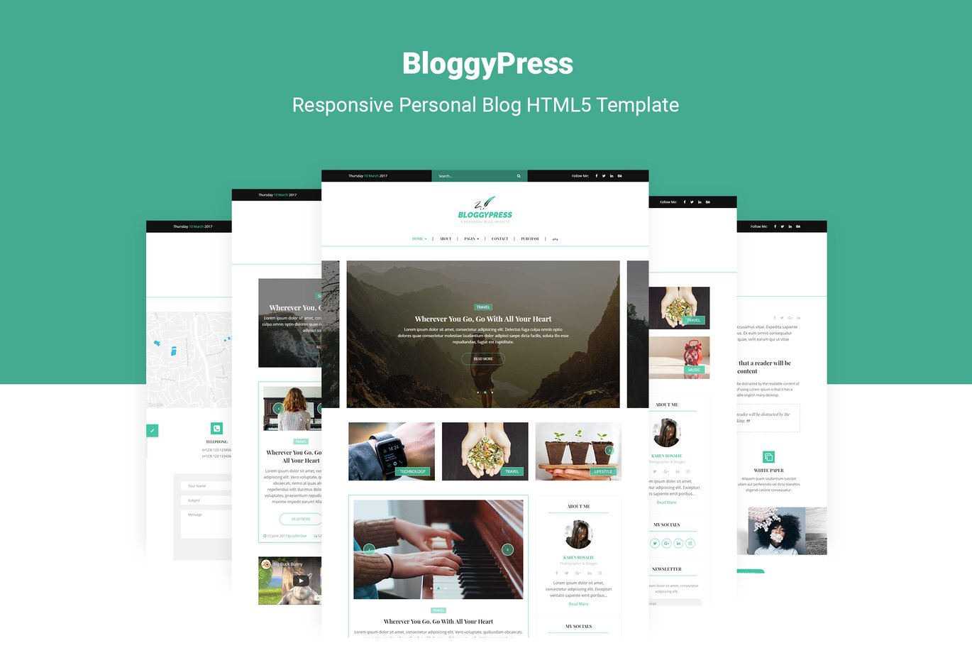 Blogging Press HTML5 Website