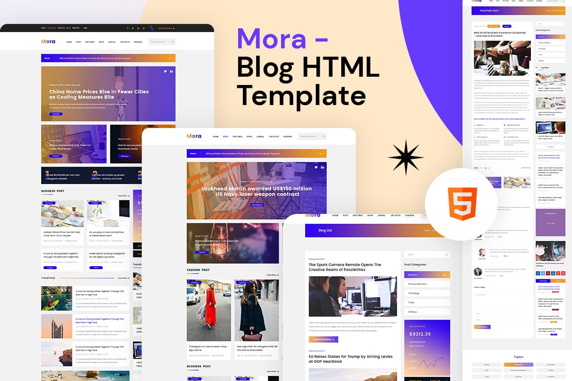 Blogging Press HTML5 Website