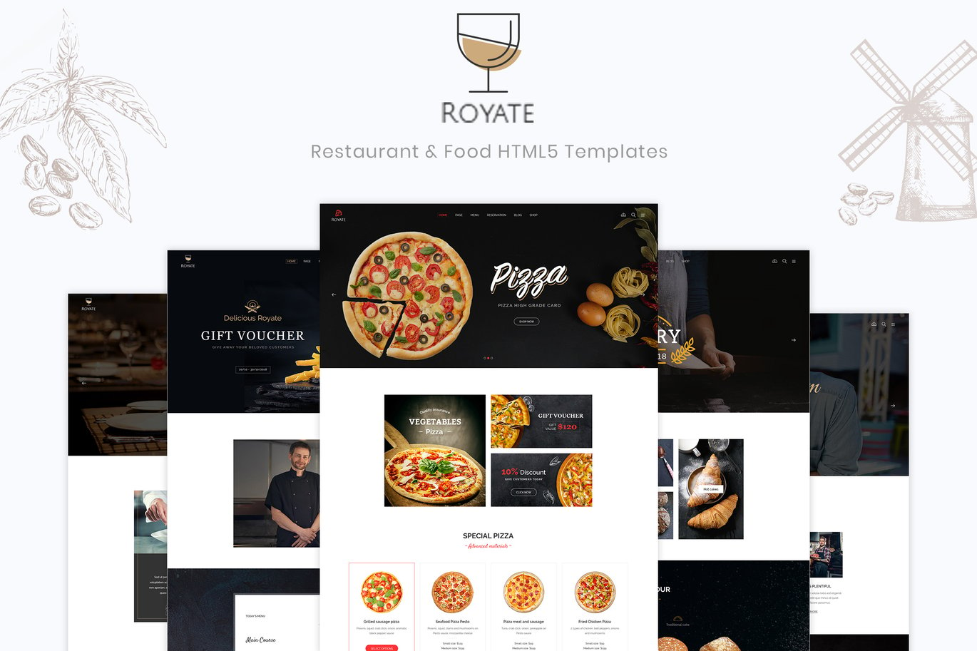 Royate Restaurant & Food HTML5 website