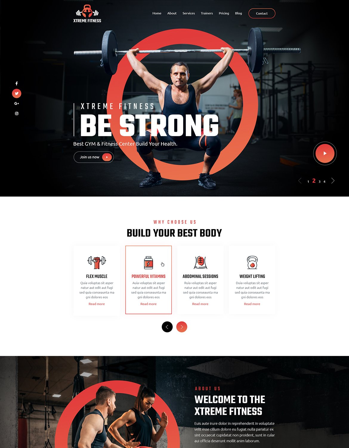 GYM Fitness & Gym HTML website
