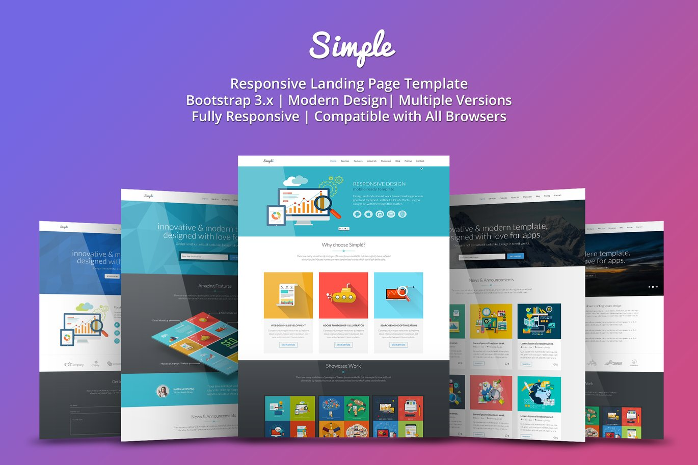 Simple Responsive Landing Page Template
