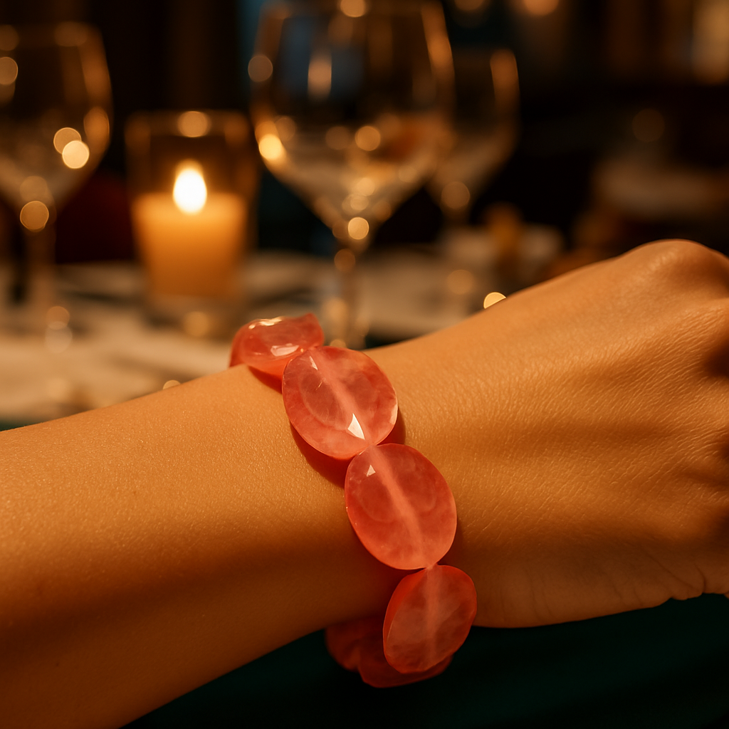 Radiant Vitality Watermelon Agate Bracelet 🍉✨