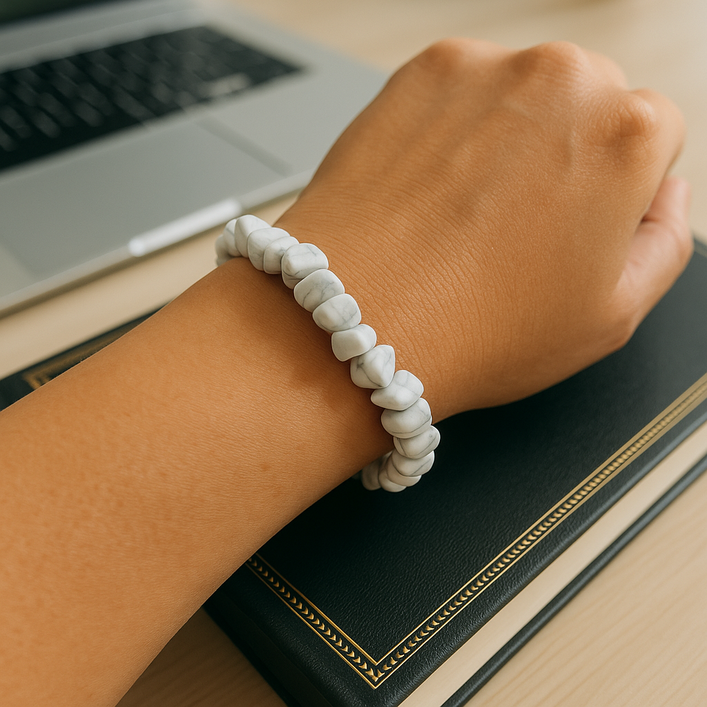 Tranquil Essence Howlite Bracelet 🤍✨