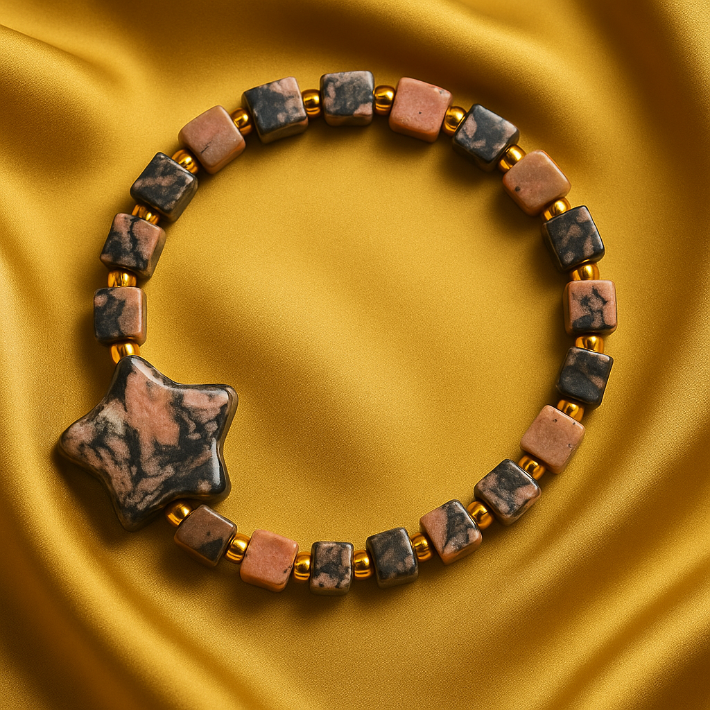 Guiding Star Rhodonite Bracelet 🌟💗