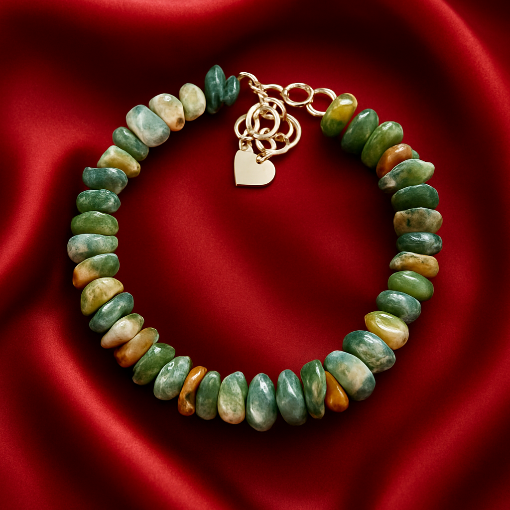 Forest Whisper Moss Agate Bracelet 🌿✨