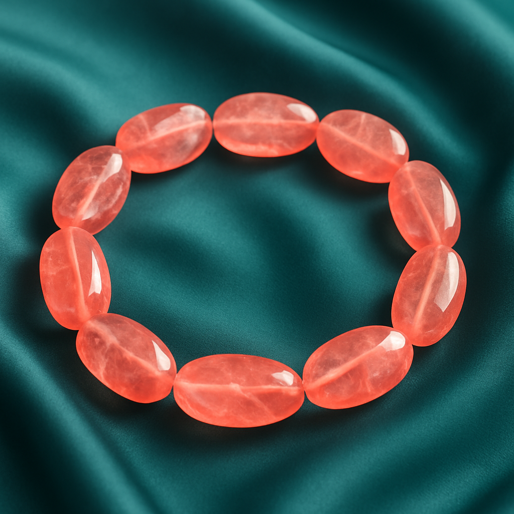 Radiant Vitality Watermelon Agate Bracelet 🍉✨
