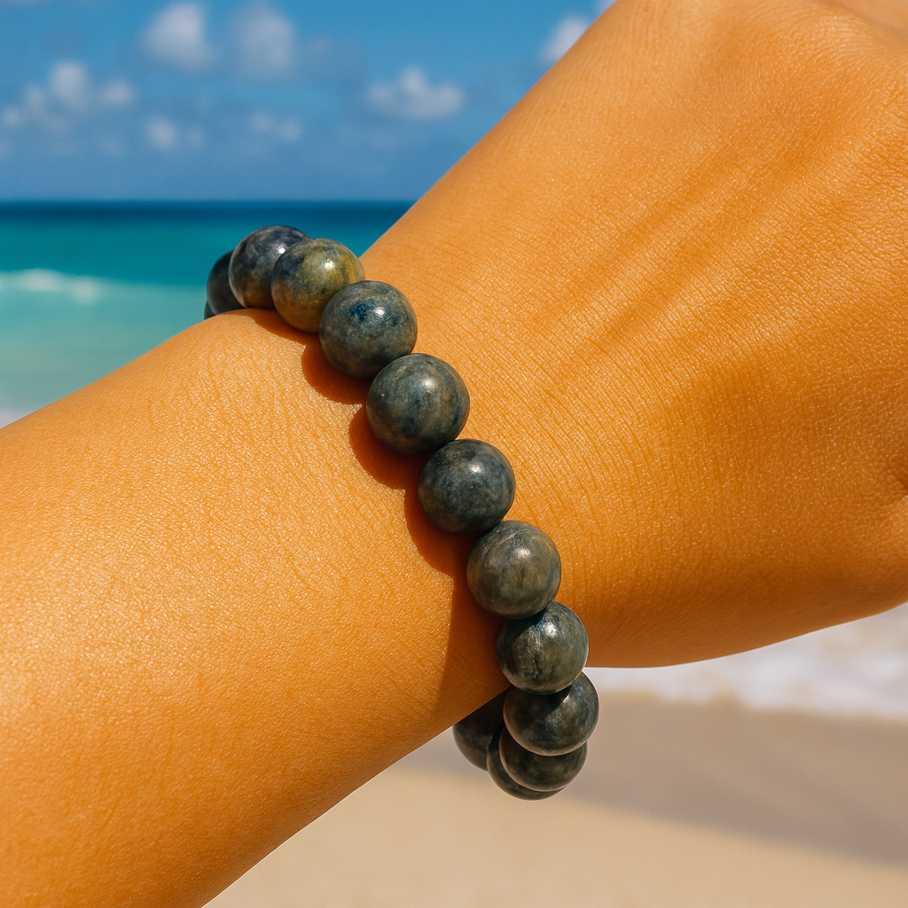 Cosmic Flow Que Sera Jasper Bracelet 🌌🪐