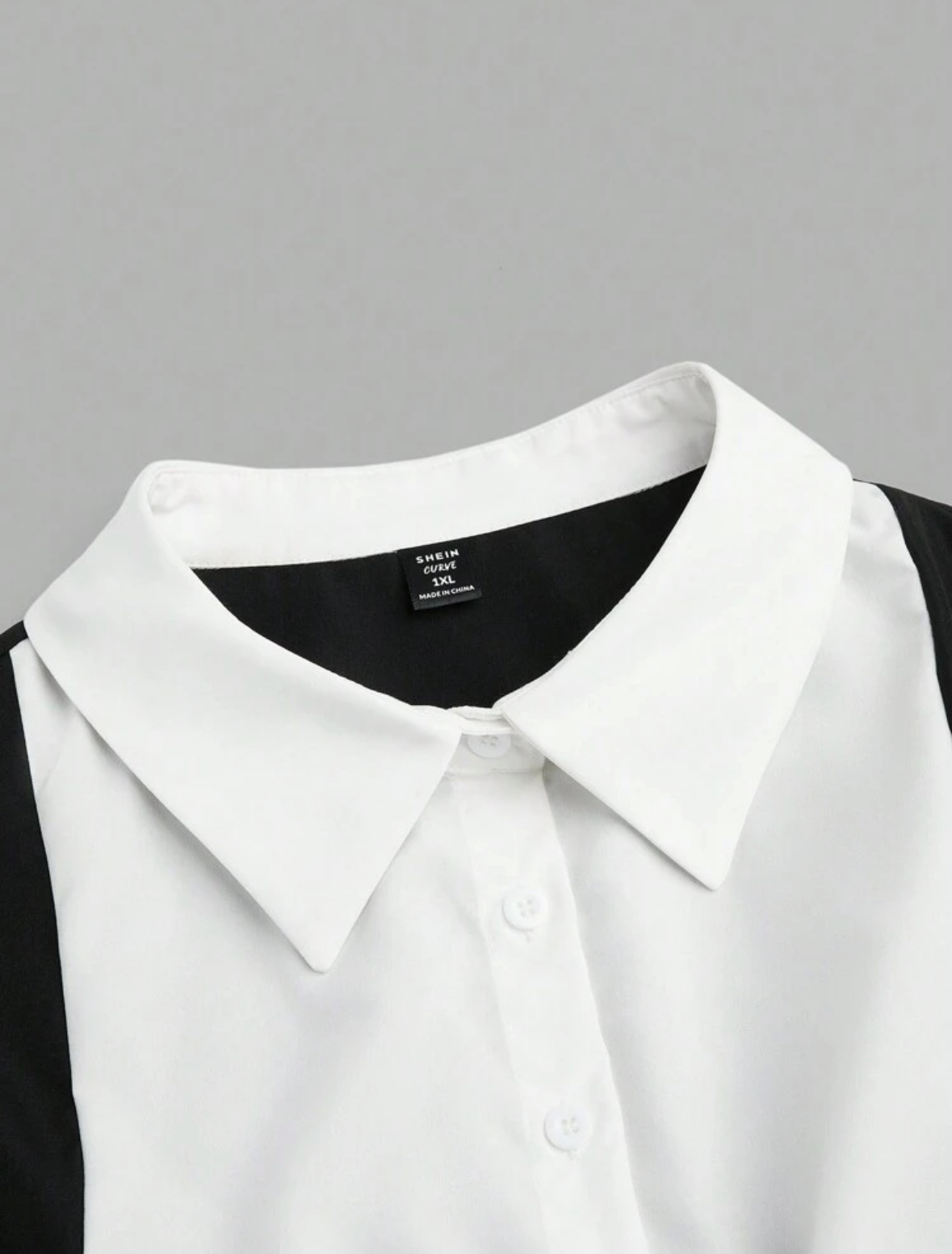 Vintage Style Black and White Blouse Set