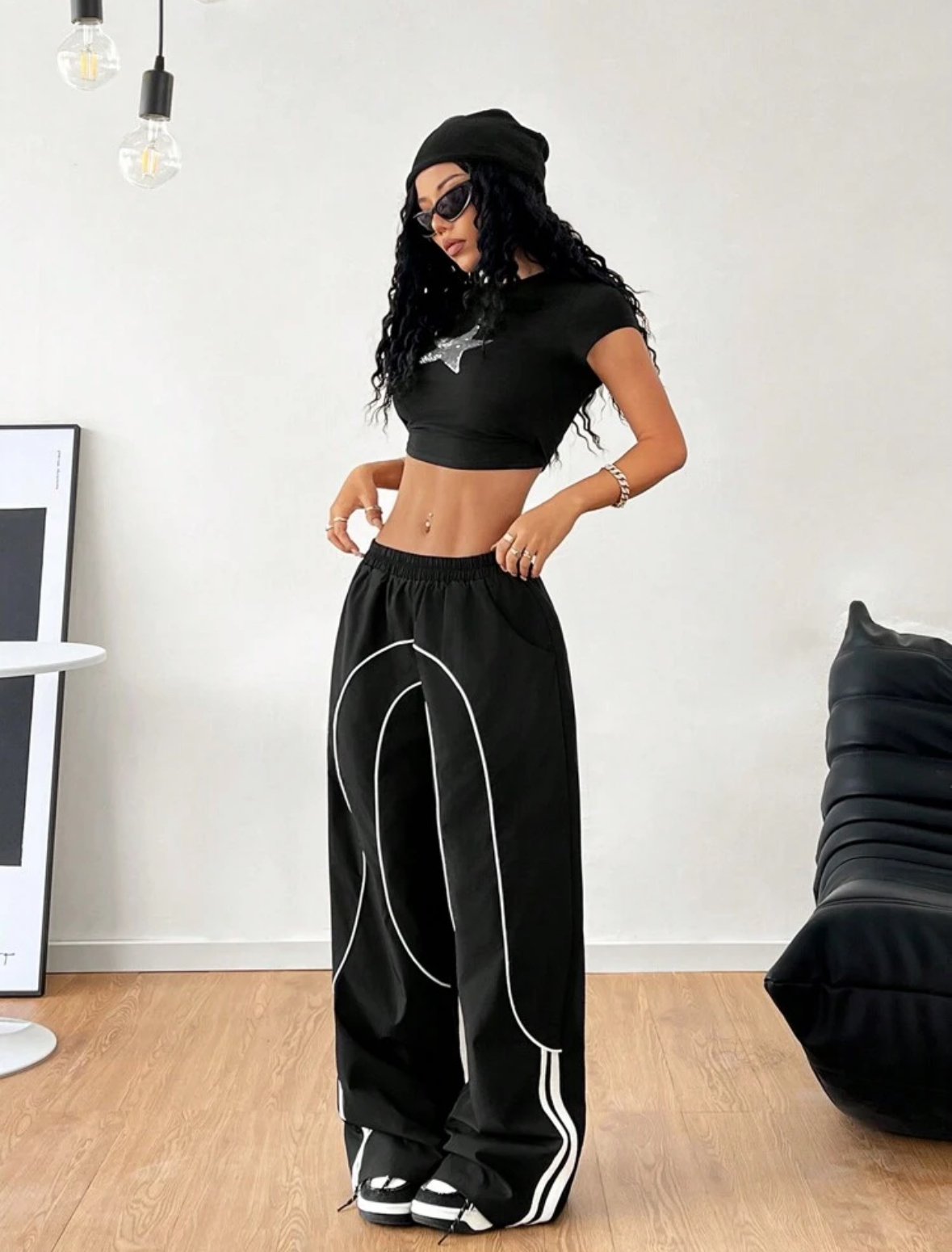 Women's Wide Leg Track Pants