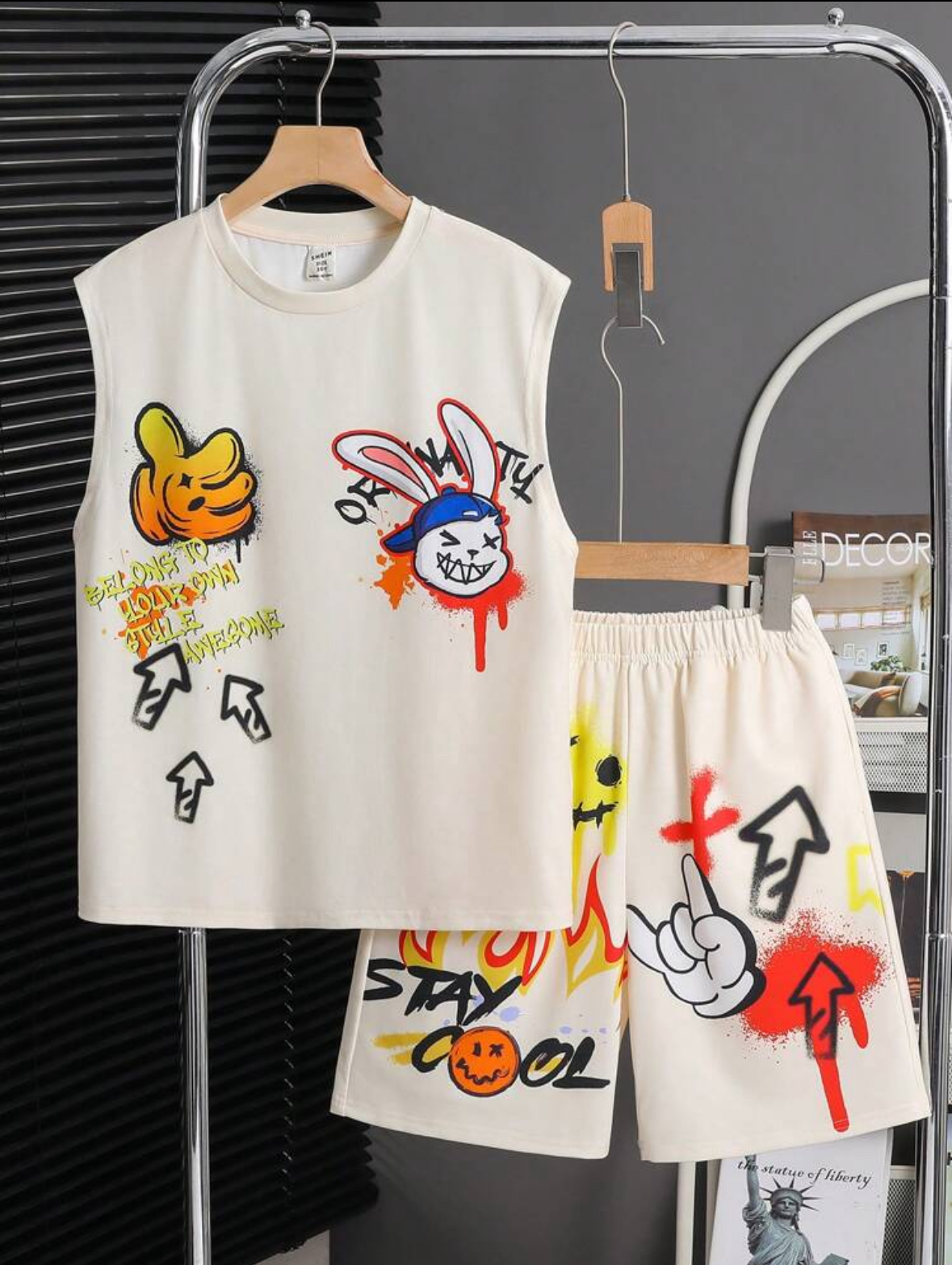 Kids' Graffiti Print Outfit