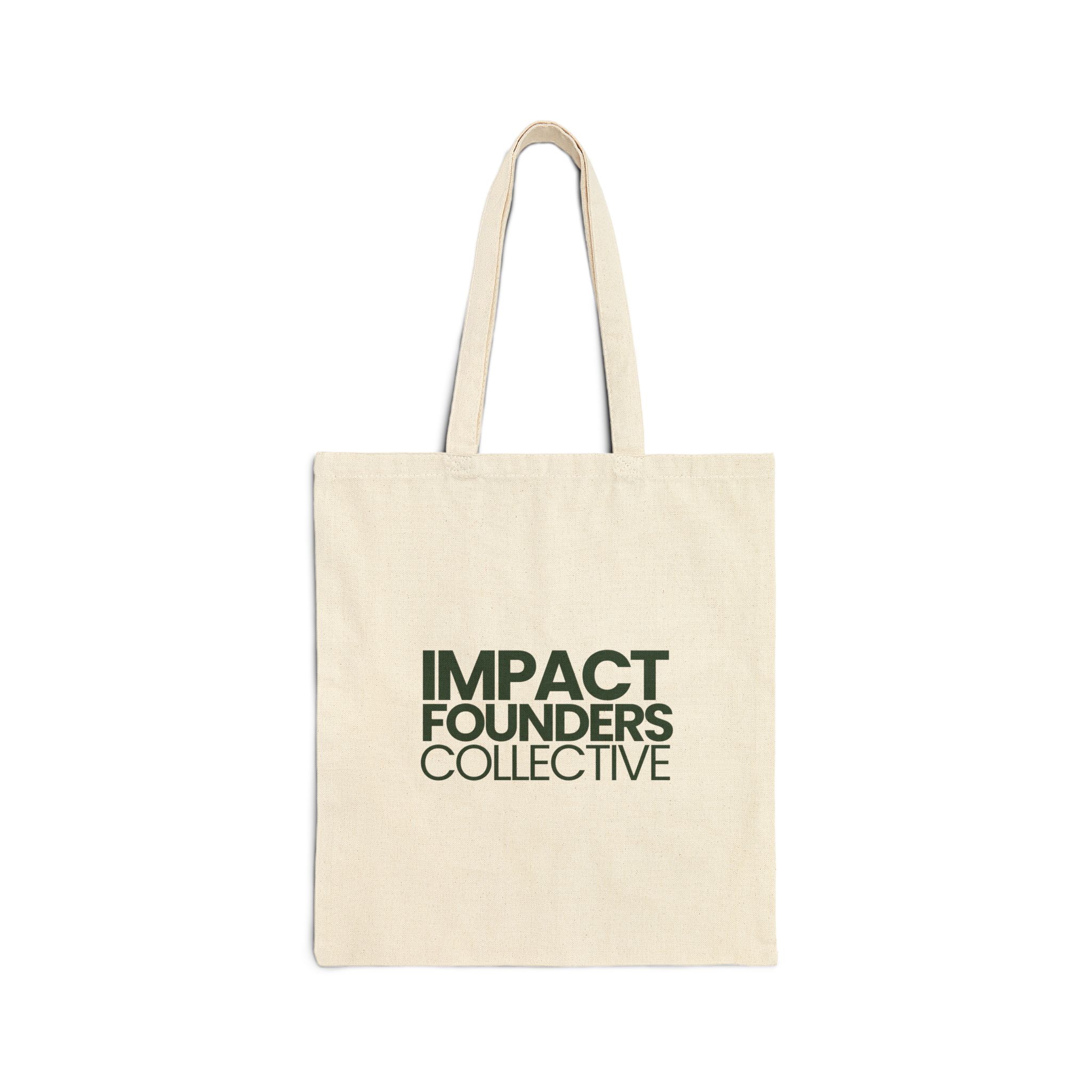 Sipping Tea, Journaling, Meditating, Building My Business | Impact Founders Collective Eco-Friendly Tote Bag
