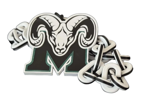 Mayde Creek Rams Mascot Pendant and Hype Chain Collectible