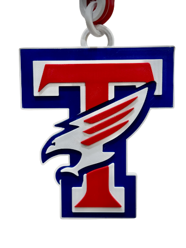 Tompkins Falcons High School Hype Spirit Chain and Pendant Collectible