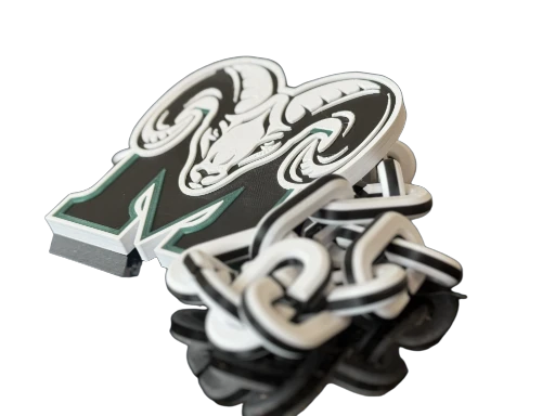 Mayde Creek Rams Mascot Pendant and Hype Chain Collectible