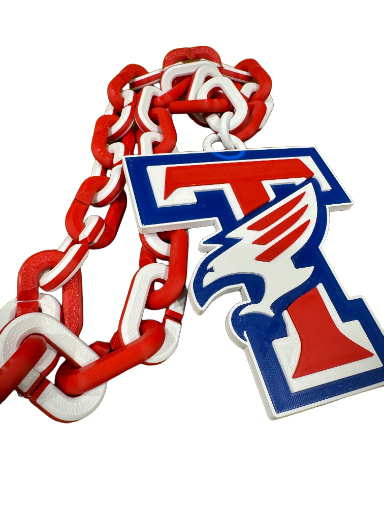 Tompkins Falcons High School Hype Spirit Chain and Pendant Collectible