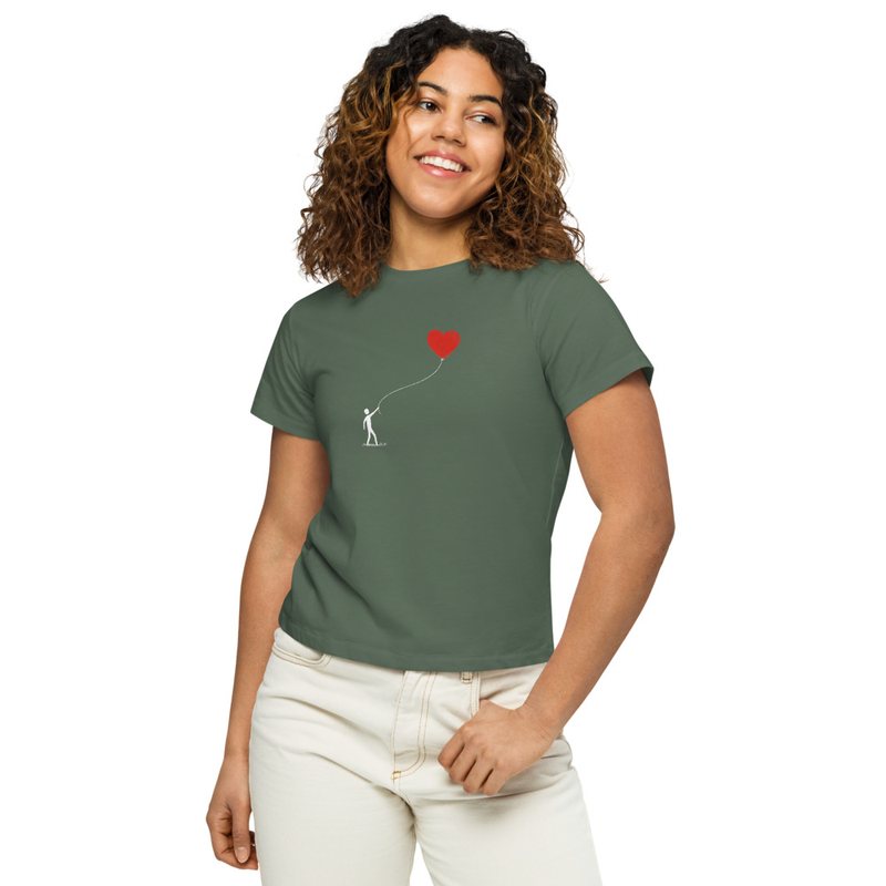 'The Soaring Heart' High-Waisted Tee