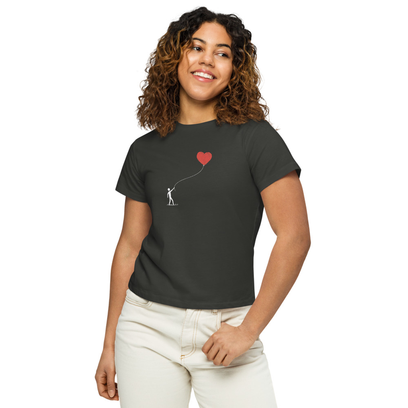 'The Soaring Heart' High-Waisted Tee