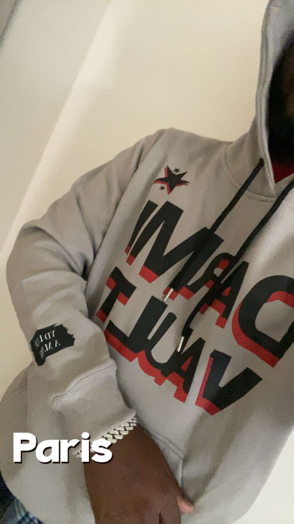 Grey Graphic Hoodie