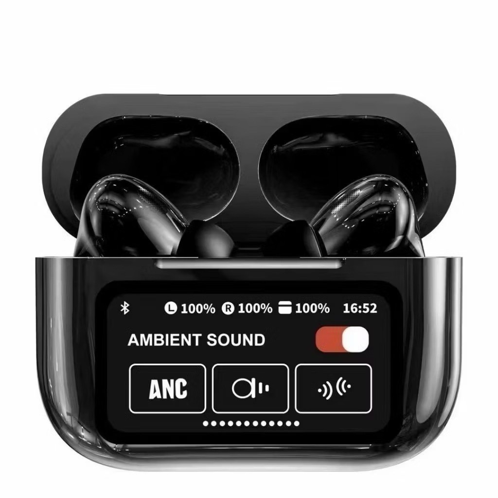 A9 Pro TWS: Fone de Ouvido Bluetooth 5.3 com Cancelamento de Ruído (ANC), Touch Screen e Bateria de Longa Duração