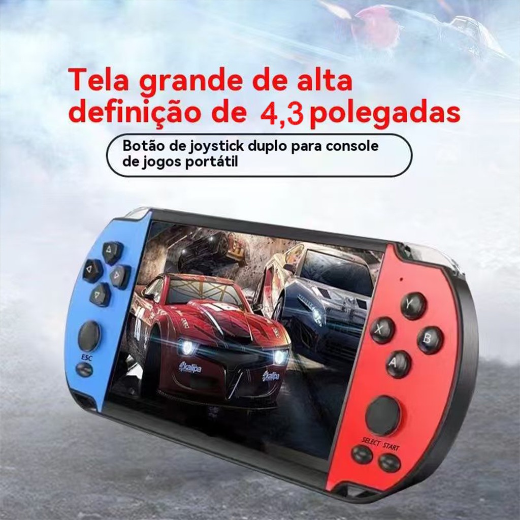 Console Retrô Portátil 10" HD: Mais de 10.000 Clássicos em Tela Gigante!