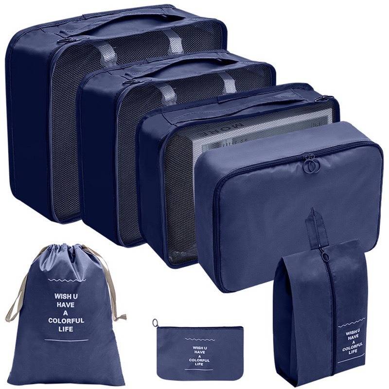✈️ Kit 7 Peças Bolsas Organizadoras para Mala – Sua Viagem Perfeita Começa Aqui!